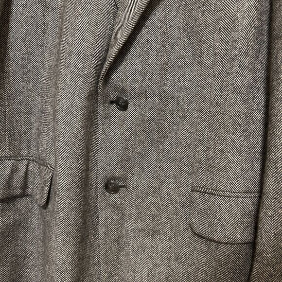 Perlis New Orleans 100% Cashmere Herringbone 2 Button Blazer Sport Coat Mens 40R - Picture 5 of 9